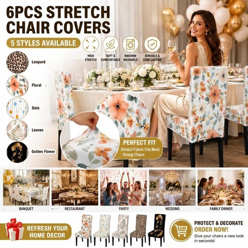 6pcs full cover - 1/6pcs, stretch