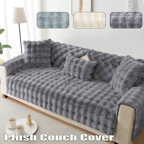 Soft fluffy fur sofa covers - fluffy,