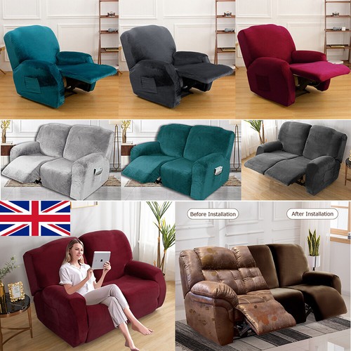 Velvet elastic recliner chair - velvet,