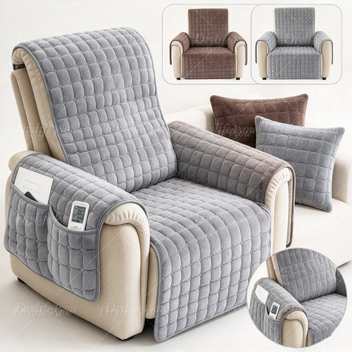 Plush non slip recliner sofa - plush,