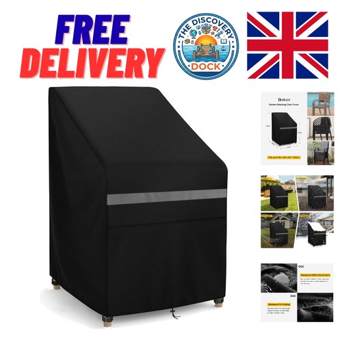 Durable black garden chair - black,