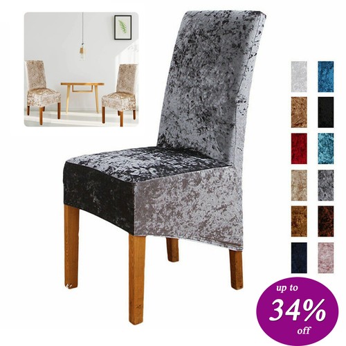 Crushed velvet dining chair - crushed,